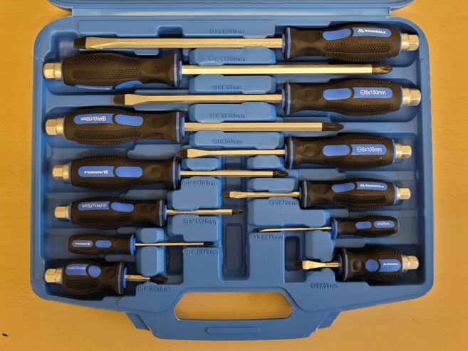 12-Piece Mechanic Screwdriver Set with Storage Case