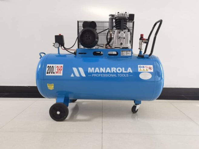 Portable 200 Liter 3HP Electric Air Compressor 8 Bar