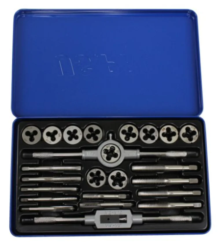 24Pc UNC/UNF Tap & Die Set