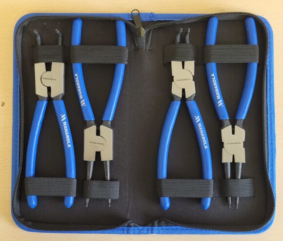 4 Piece 9″ Circlip Internal & External Pliers Set