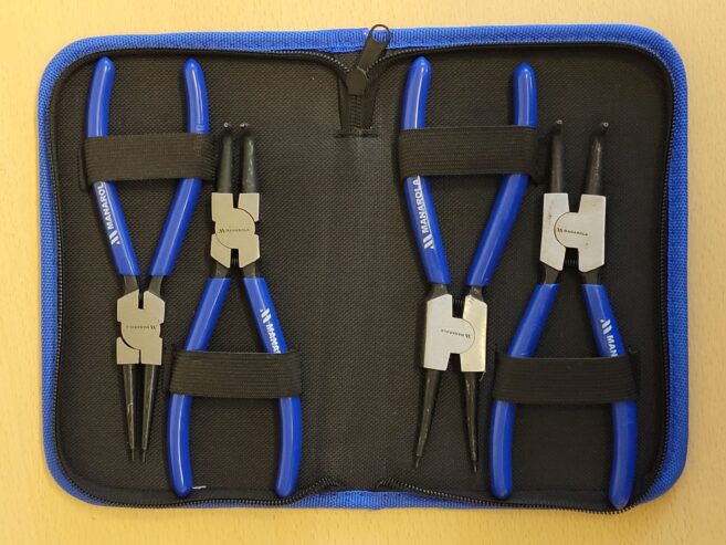 4PCS Professional 7″ Internal & External Circlip Pliers Set