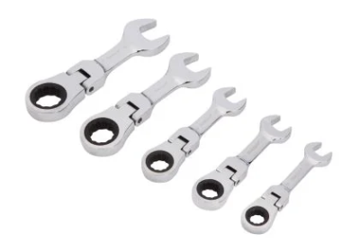 5-PCE-FLEXIBLE-STUBBY-RATCHET-SPANNER-SET-10-19MM