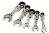 5Pc Flexi Stubby Ratchet Spanners Crv