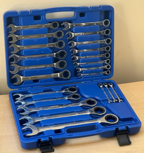 22 Piece Combination Ratchet Wrench Spanner Set 6 – 32mm