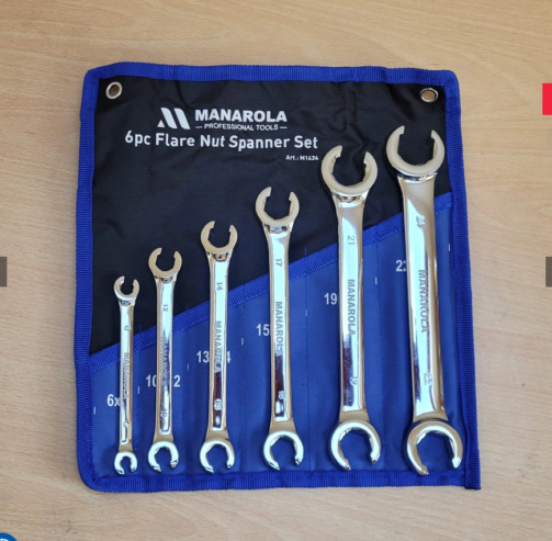 6pc Flare Nut Spanner Set