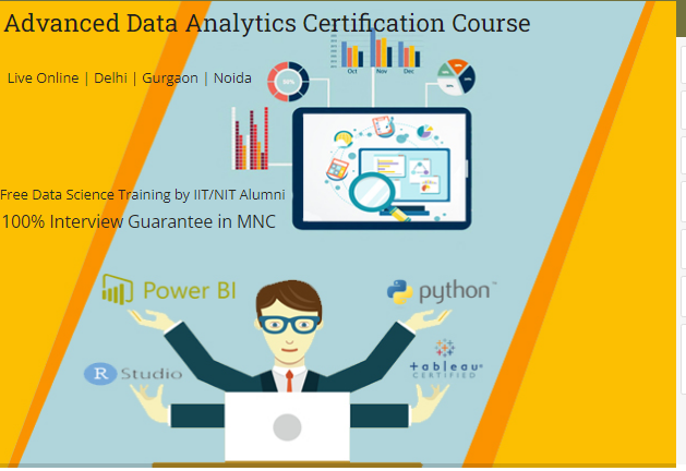 Data Analyst Course in Delhi,110028. Certification for “Online Data Analyst Course” in Delhi NCR.