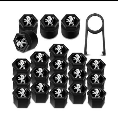 Paugeot Sport Performance Branded Universal Wheel Nut Caps Covers 17mm