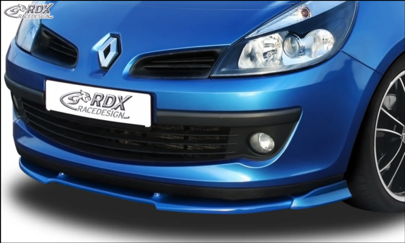 LK Performance RDX Front Spoiler VARIO-X RENAULT Clio 3 Phase 1 (not RS) Front Lip Splitter