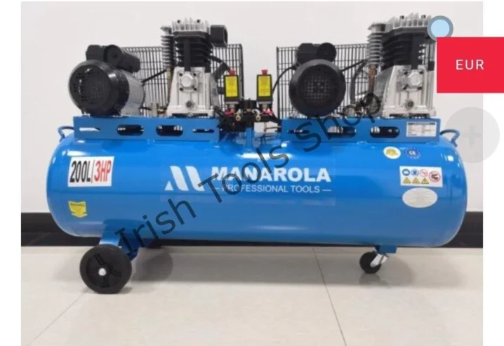 300 litre compressor twin pump