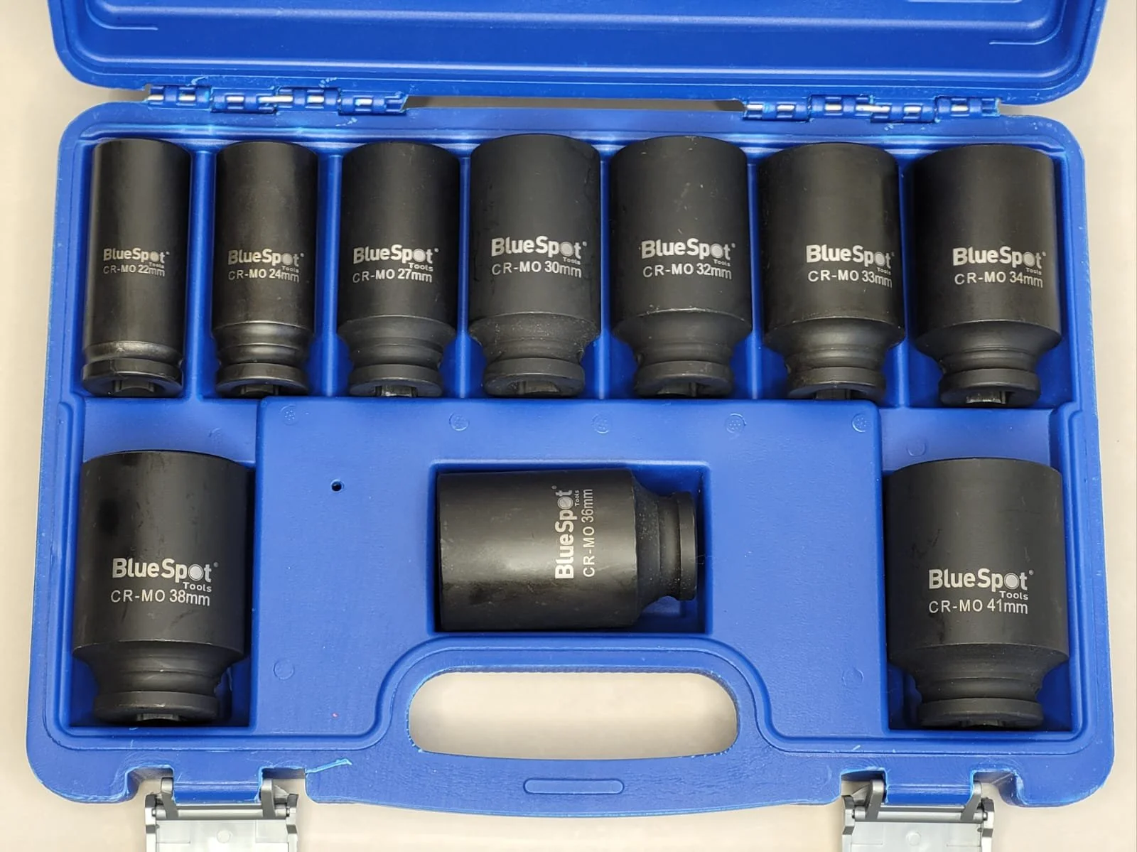 10 Piece 1/2″ Drive Metric Deep Impact Sockets 22mm-41mm