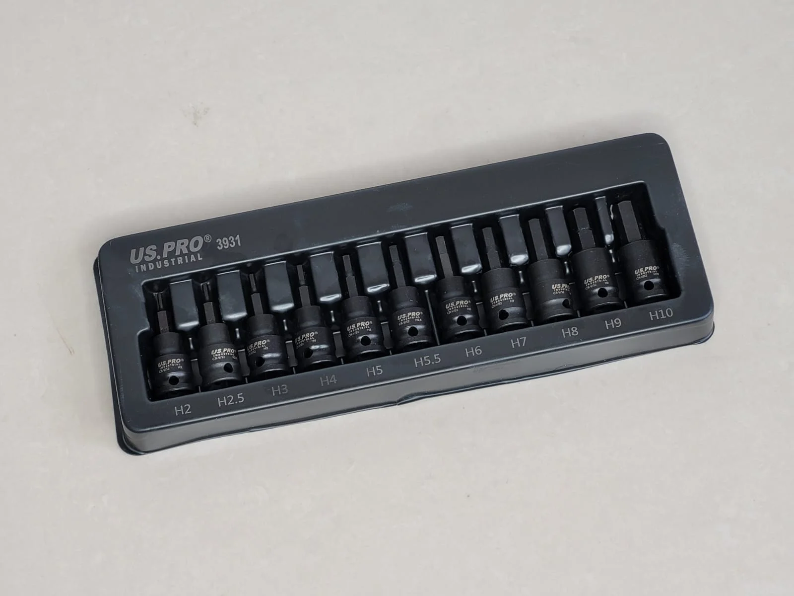 US PRO 11 Piece 3/8″ Drive European Style Impact Hex Bit Sockets | H2 – H10