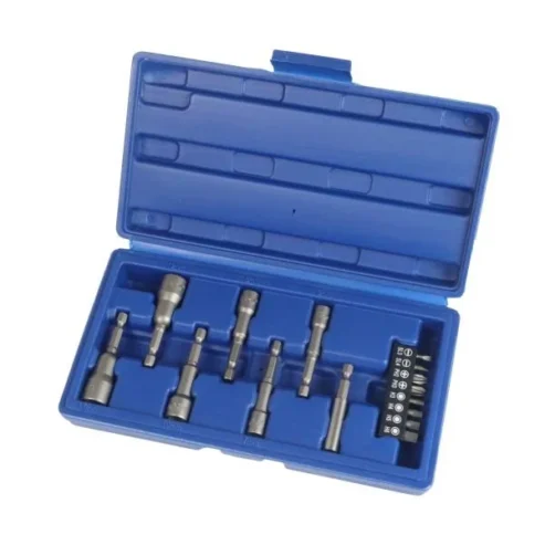 US PRO 15 Piece 1/4″ Hex Drive Metric Magnetic Impact Nut Driver Bit Set