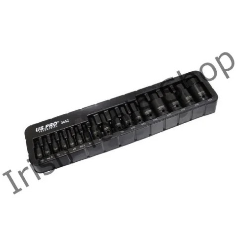 1/4″ 3/8″ 1/2″ Drives 17Pc Impact Hex Bit Socket Set