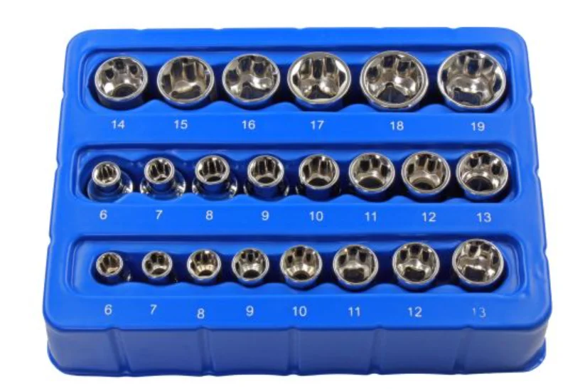 22 Piece 1/4″ & 3/8″ Drive Super Lock Sockets