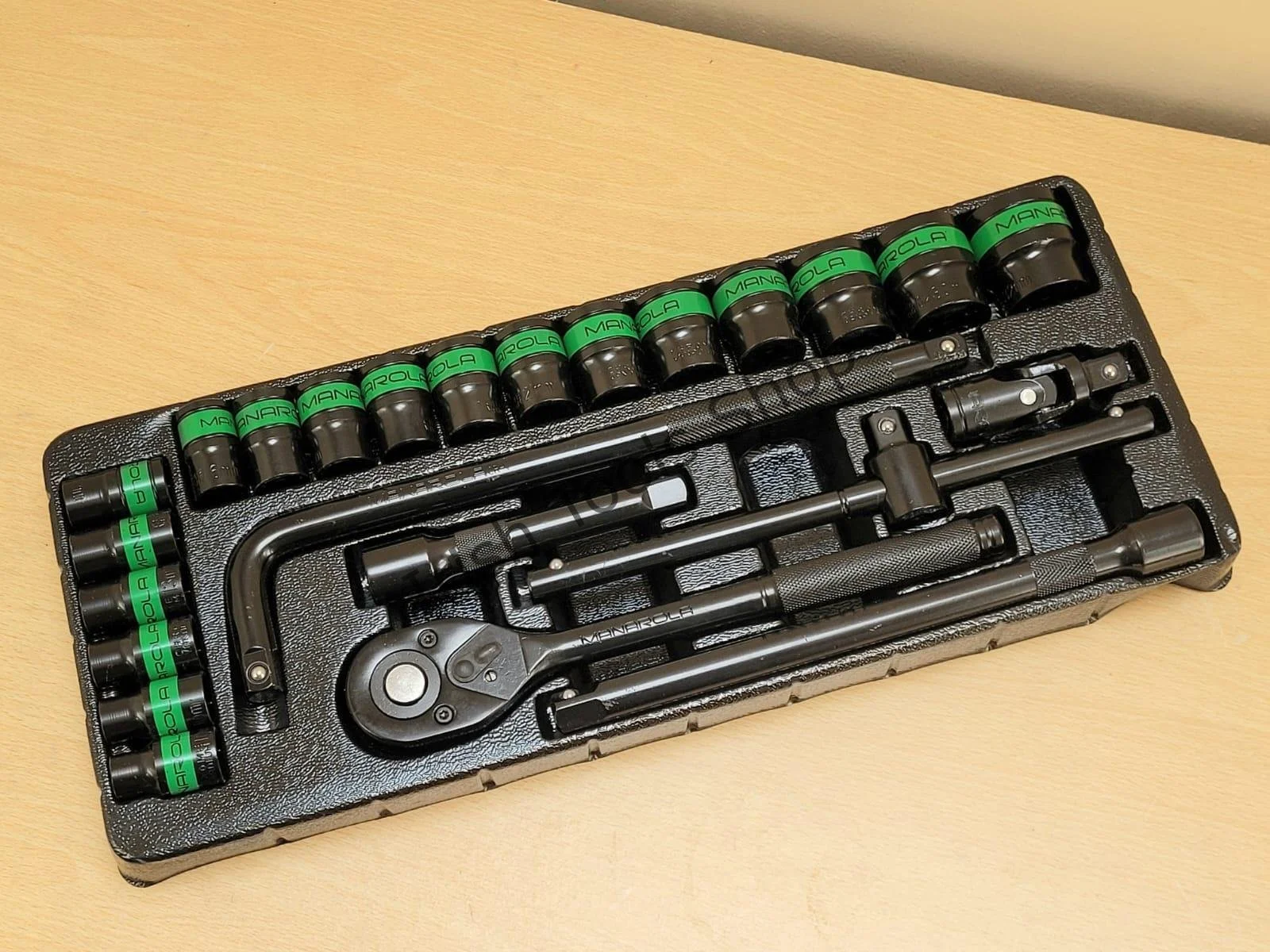 24 Piece 1/2″ Drive Impact Socket Set