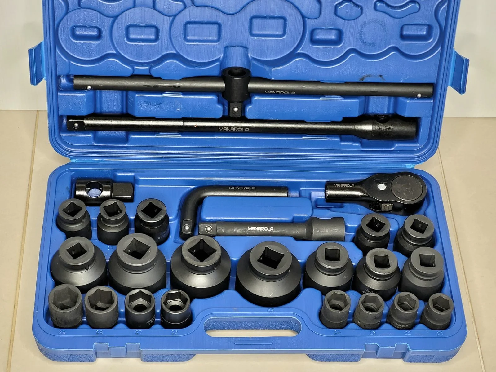 26 Piece 3/4″ Drive Heavy Duty Impact Socket Set