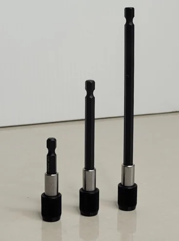 US PRO 3 Piece 1/4″ Drive Magnetic Quick Release Bit Extensions