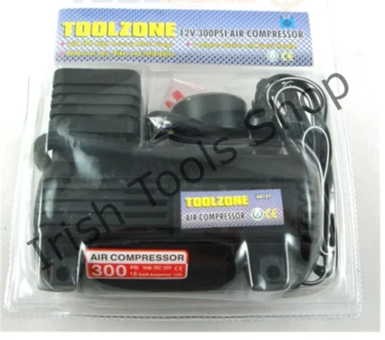 300Psi 12V Air Compressor Metal Gauge Perfect For Cars, Bikes And Inflatables