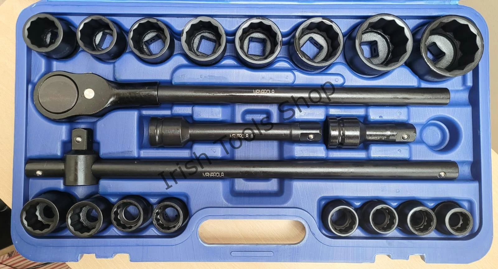 3/4″ Drive 21Pce 12 Point Metric Impact Socket Set 19 – 50mm