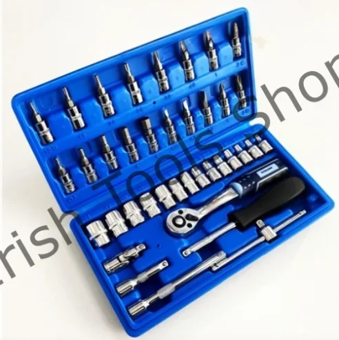 38 Piece 1/4″ Drive Chrome Vanadium Socket Set