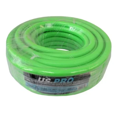 US PRO 8MM X 20 Meters HI VIS Quick Release Air Hose 15 BAR