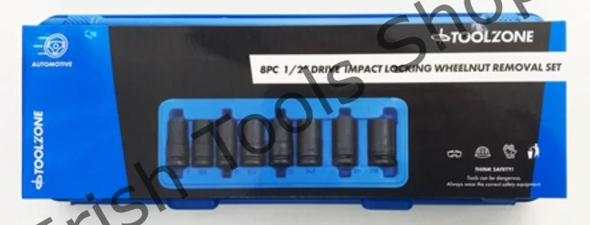 8Pc 1/2″ Impact Nut/Wheel Lock Remove