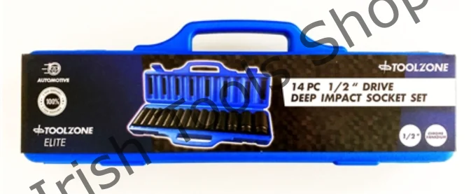14Pc 1/2″ Drive Deep Impact Socket Set 10 – 32mm