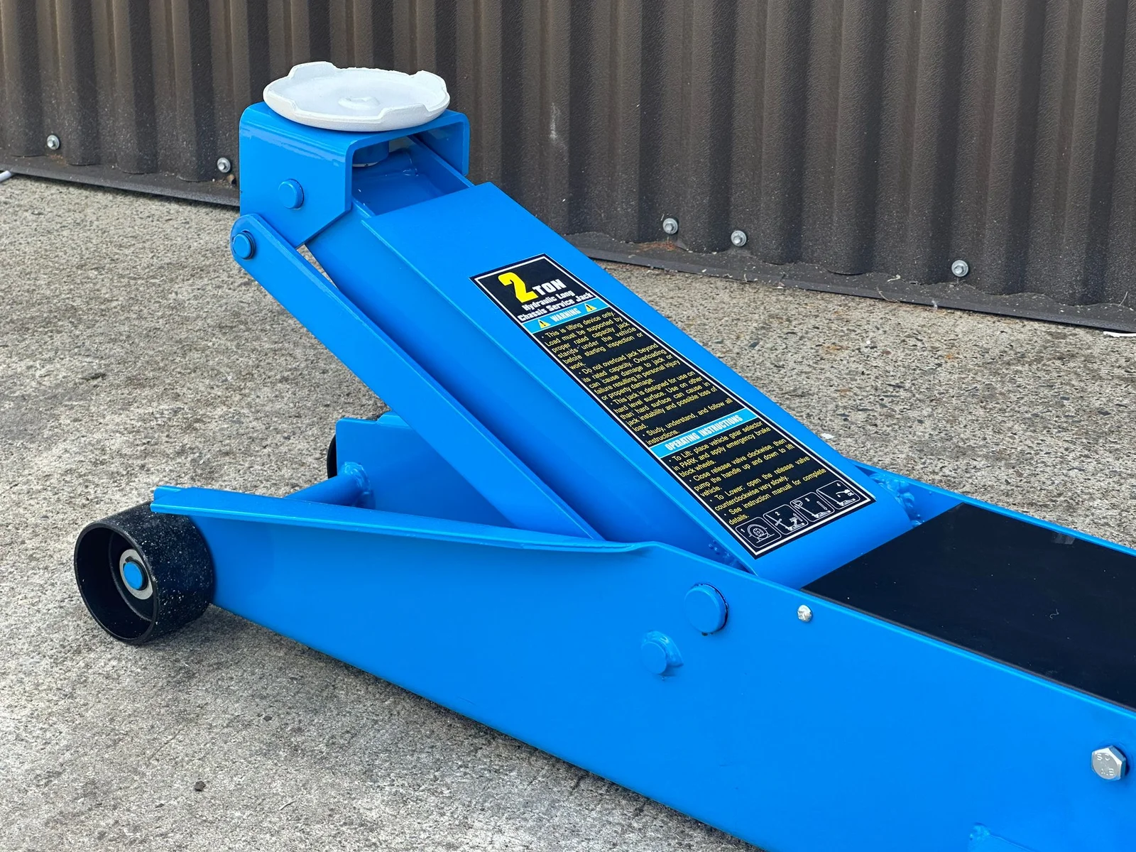 Heavy Duty 2 Ton Hydraulic Long Chassis Reach Trolley Floor Jack For Car Caravan Van Jeep