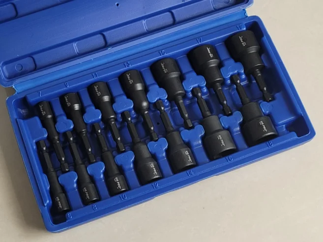 US PRO 14PC 1/4″ HEX DR MAGNETIC IMPACT NUT DRIVER SET METRIC