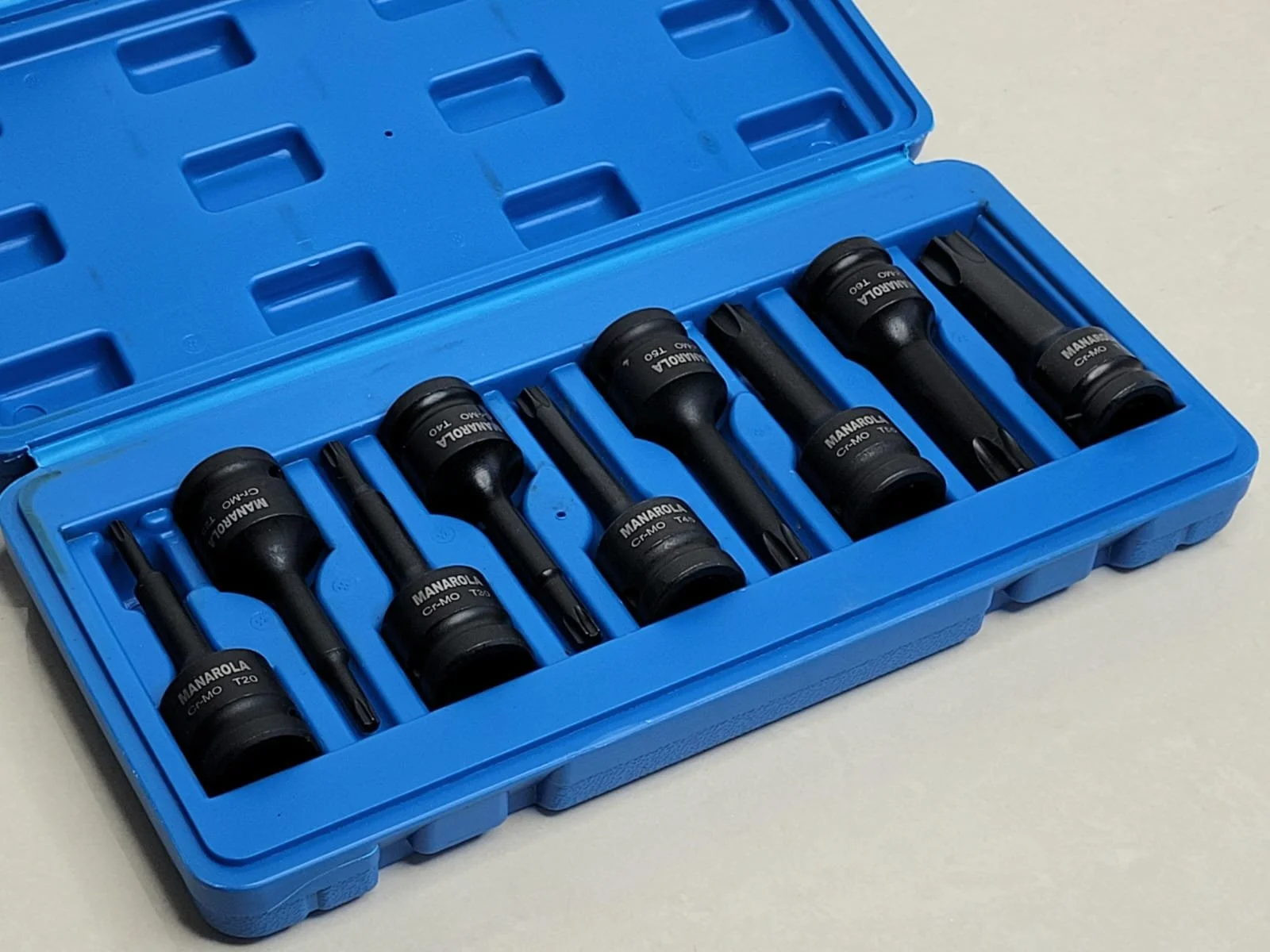 9 Piece 1/2″ Drive Impact Torx Socket Bit Set T20 – T70