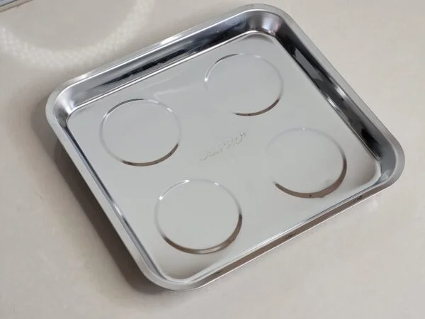 US PRO Magnetic Stainless Steel Parts Tray | Powered By 4 Strong Magnets