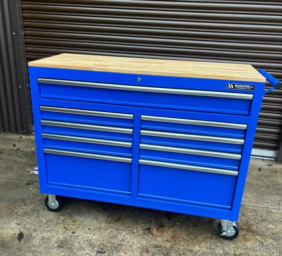 Manarola 46” 9 Drawer Toolchest Cabinet on Wheels