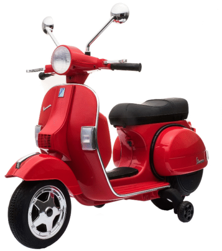 Vespa Licensed PX150 12V Kids Electric Ride on Motorbike Red