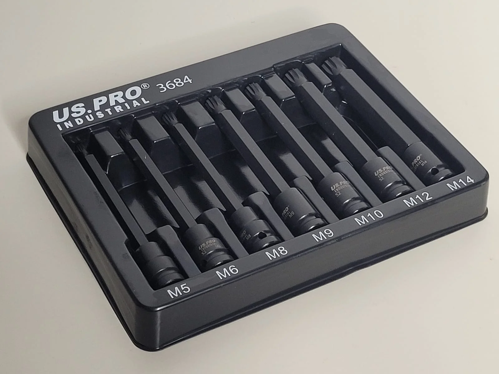7 Piece 3/8″ Drive Extra Long Impact Spline Bit Socket Set | M5 – M14