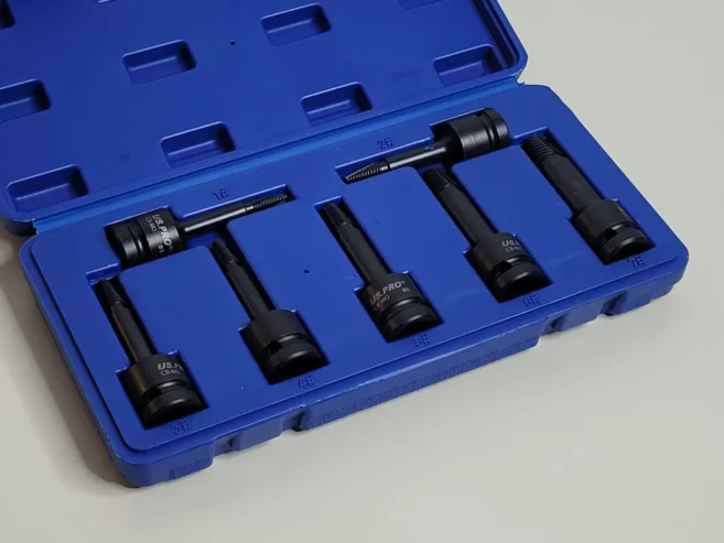 US PRO 7 Piece 1/2″ Drive Impact Screw Extractor Set To Remove Broken Studs