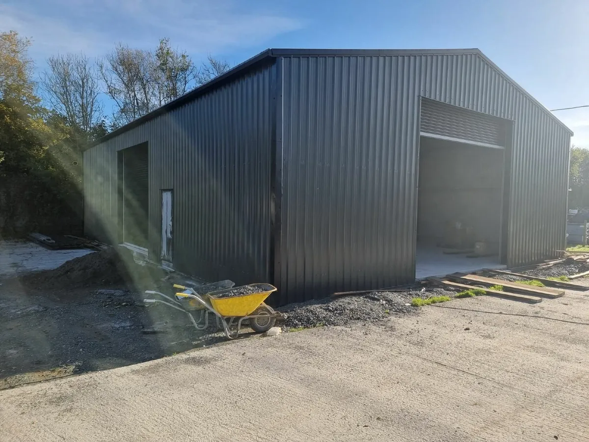 !!47ft x 30ft x 14ft FULLY SHEETED WITH DOORS!!!