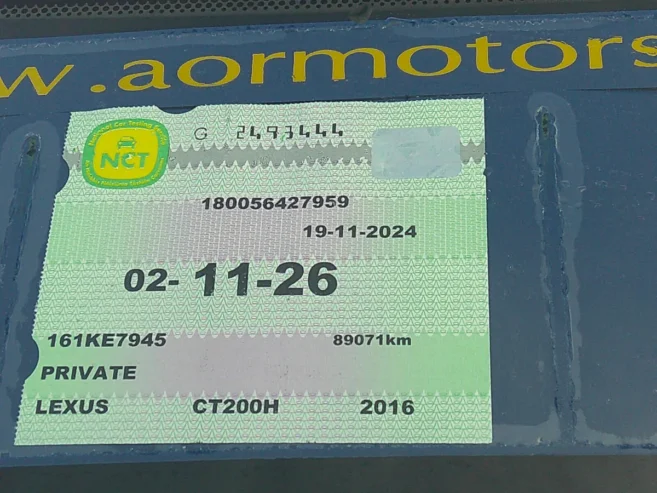 LEXUS CT 200h HYBRID 2016 161ke7945