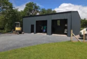 !!47ft x 30ft x 14ft FULLY SHEETED WITH DOORS!!!
