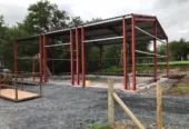 !!47ft x 30ft x 14ft FULLY SHEETED WITH DOORS!!!
