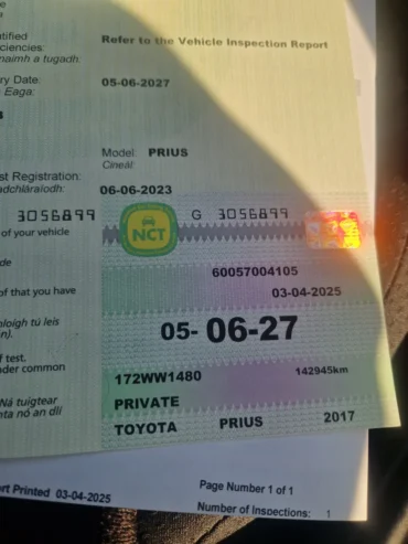 Toyota Prius 2017, Fresh NCT