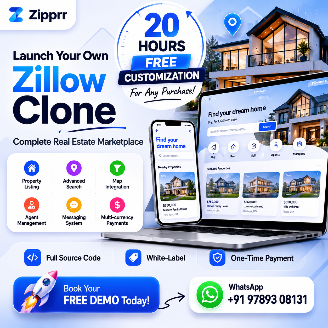 LAUNCH YOUR OWN REAL ESTATE MARKETPLACE TODAY!