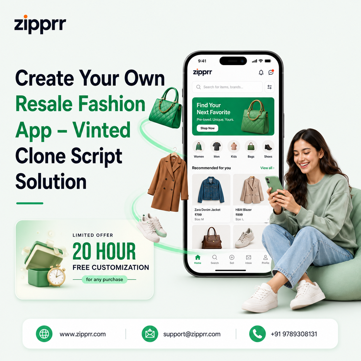 Zipprr – Ready-Made Vinted Clone Script Solution