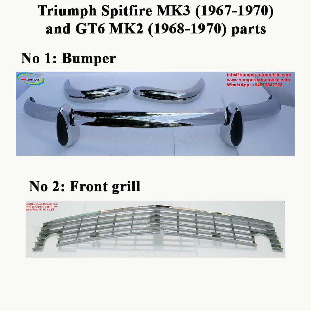 Triumph Spitfire MK3 (1967-1970) and Triumph GT6 MK2 (1968-1970)