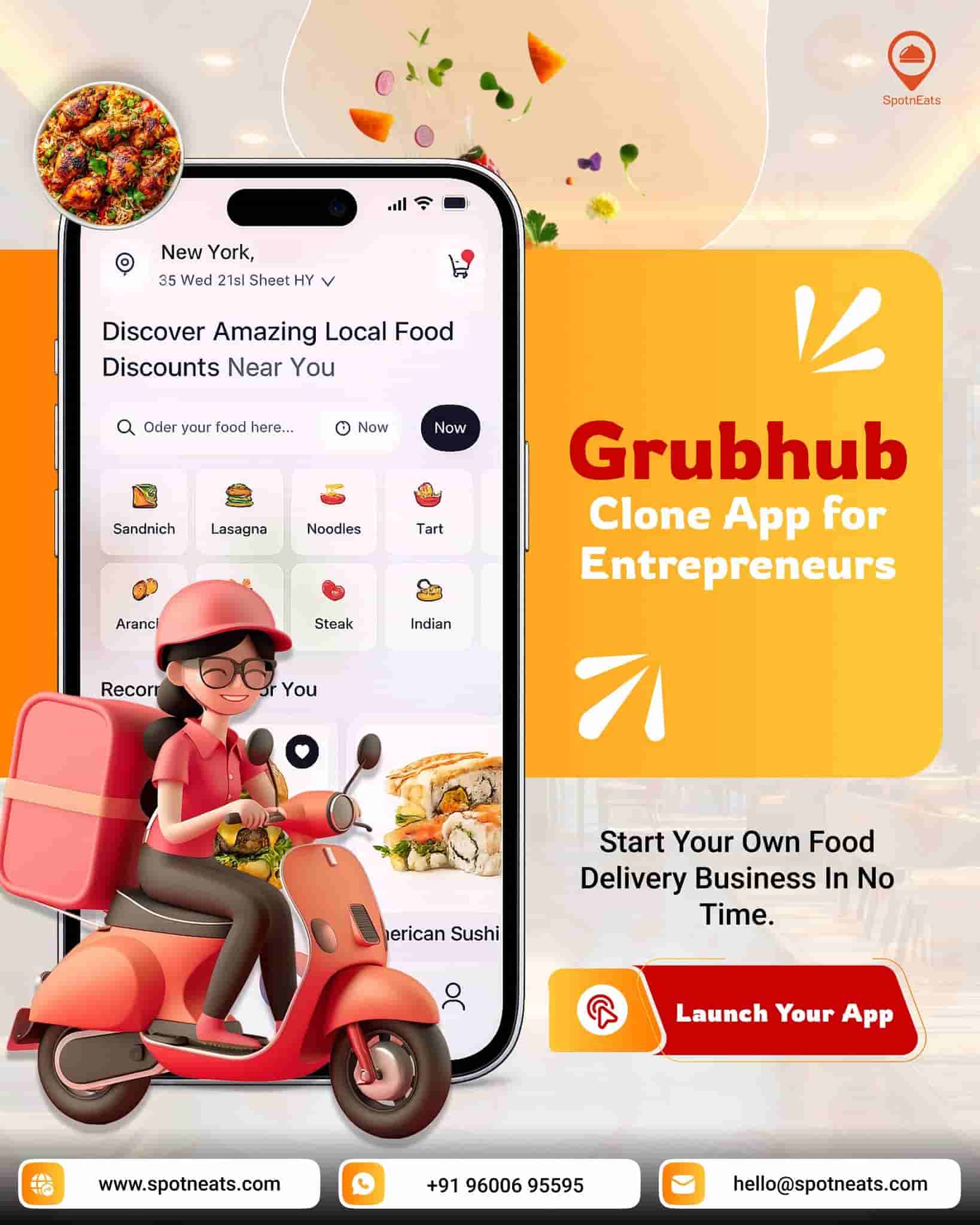 Launch a Feature-Rich Grubhub Clone with SpotnEats