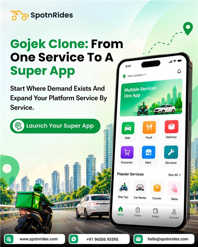 Build Your Own Multi-Service Super App with a Gojek Clone Script